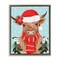 Stupell Industries Holiday Cattle with Holly Berries Floating Frame By Jo Taylor